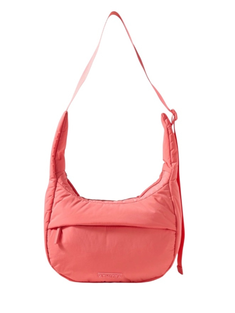 Athleta All About Small Crossbody Hobo Bag Mimosa Pink NWT